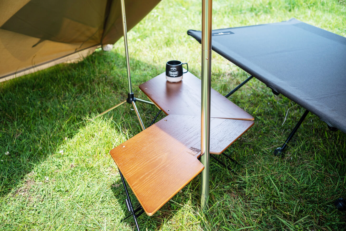 ogawaから変幻自在な六角形型「アーチテーブル」登場 | キャンプ 
