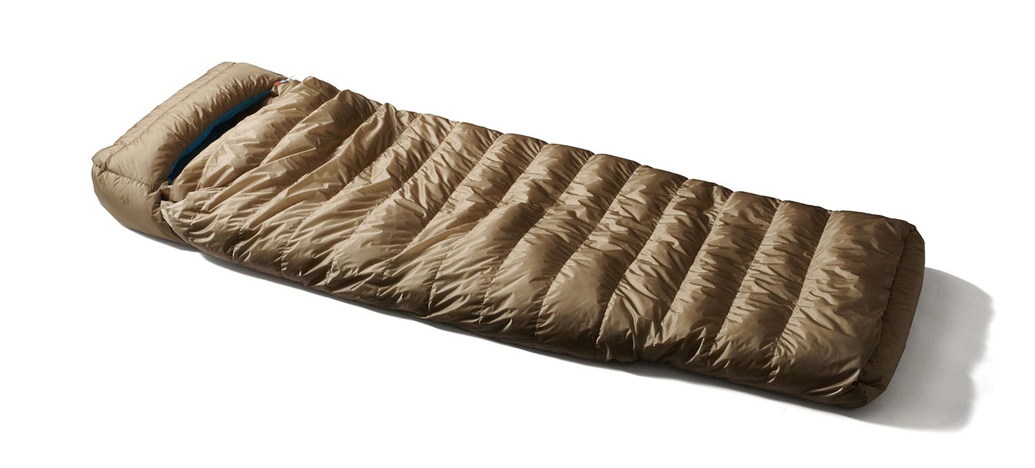 ogawa × NANGAコラボの封筒型ダウン寝袋「シュラフプラスL(羽毛量600g 
