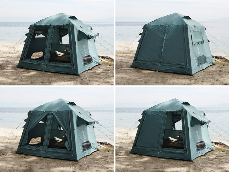 DODからワンタッチ構造のロッジ型テント「おうちテント」登場 | キャンプレビュー 〽Camp Review