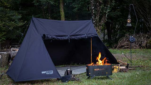 80/20クロス FIREPROOF GS TENT (JET BLACK) - crumiller.com