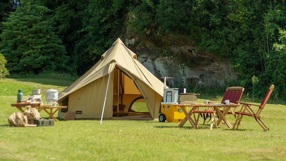 ogawaからポリコットン素材のベル型テント「グロッケ8 T/C」登場 キャンプレビュー 〽Camp Review